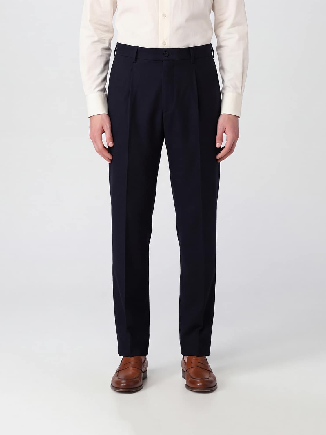 CANALI PANTALONES: Pantalones hombre Canali, Azul Oscuro - Img 1