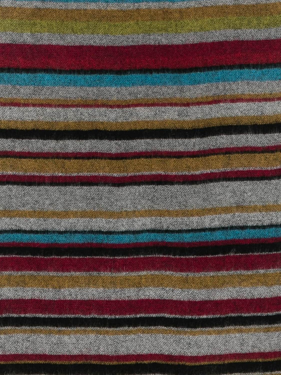 PAUL SMITH ÉCHARPE: Écharpe à rayures Paul Smith en pure laine d'agneau avec bords frangés, Multicolore - Img 2