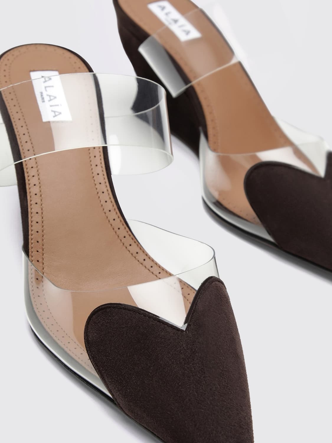 ALAÏA SANDALI CON TACCO: Sandali con tacco donna AlaÏa, Marrone - Img 4