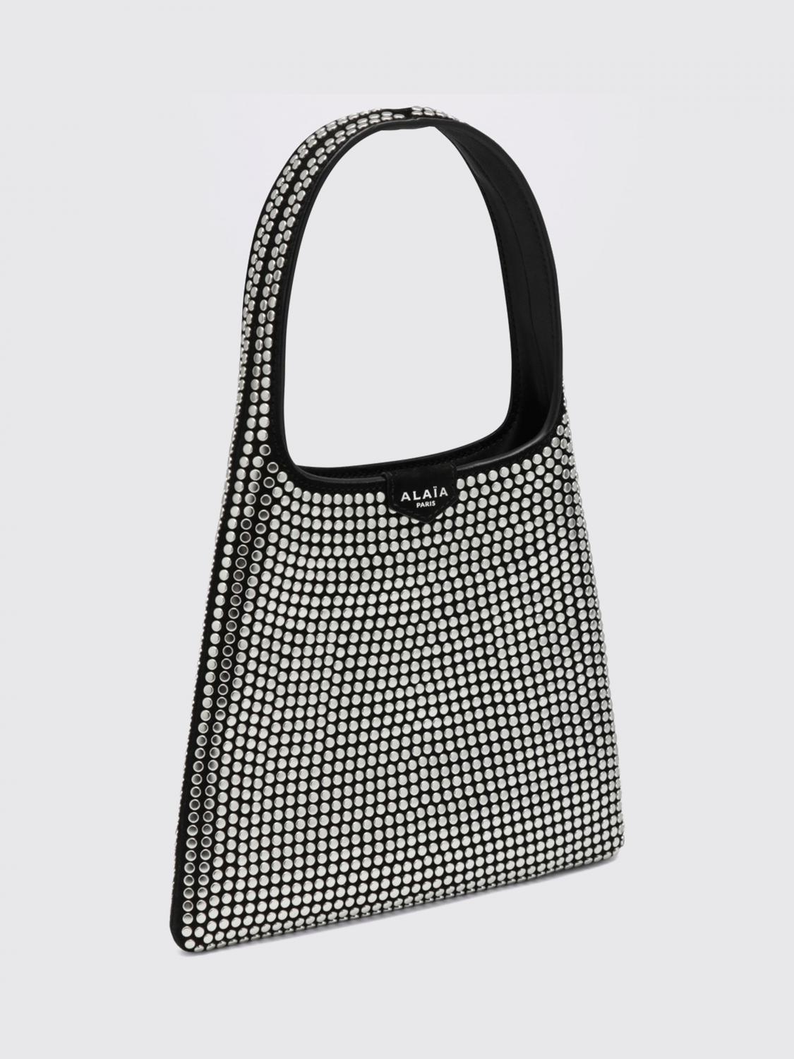 ALAÏA BORSA A SPALLA: Borsa a spalla donna AlaÏa, Nero - Img 3