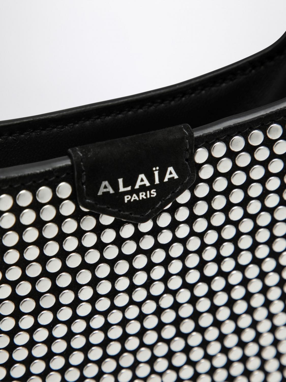 ALAÏA BORSA A SPALLA: Borsa a spalla donna AlaÏa, Nero - Img 4