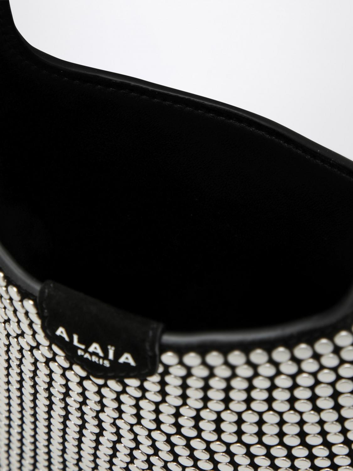ALAÏA BORSA A SPALLA: Borsa a spalla donna AlaÏa, Nero - Img 5