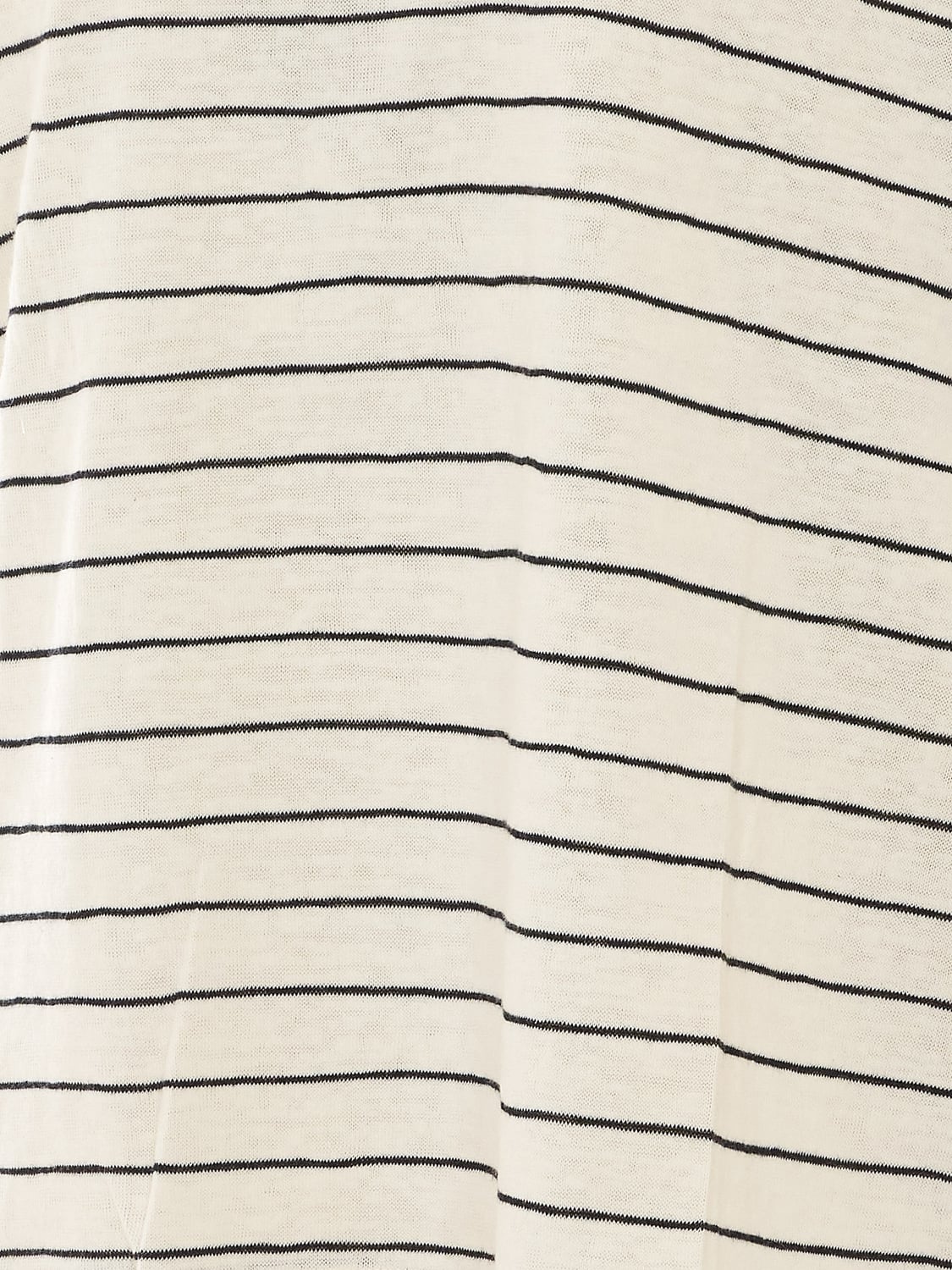 ELEH T-SHIRTS: T-shirt a maniche lunghe Eleh a righe in misto cotone con scollo a girocollo, Bianco - Img 4