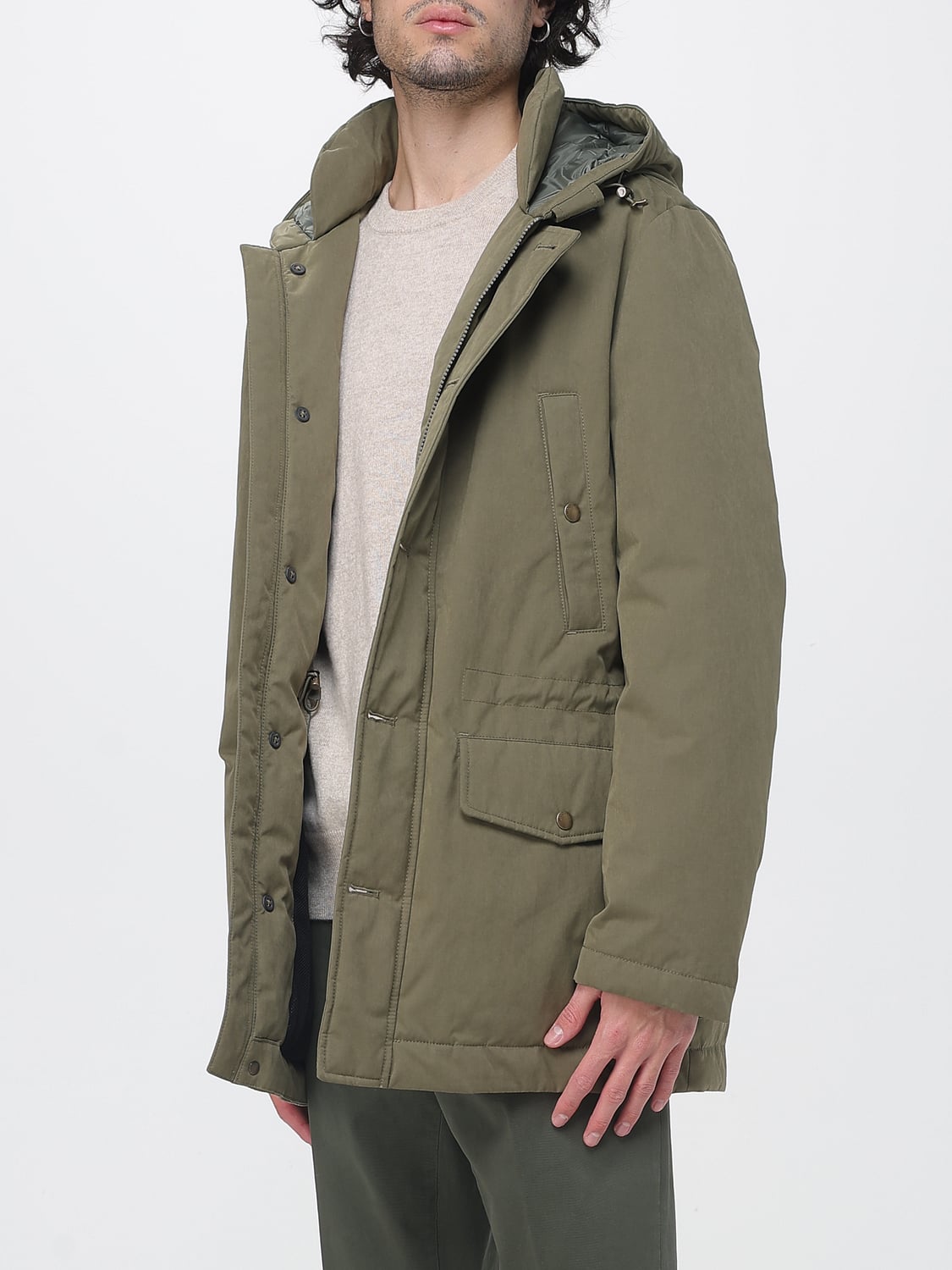 WOOLRICH COAT: Coat men Woolrich, Green - Img 3