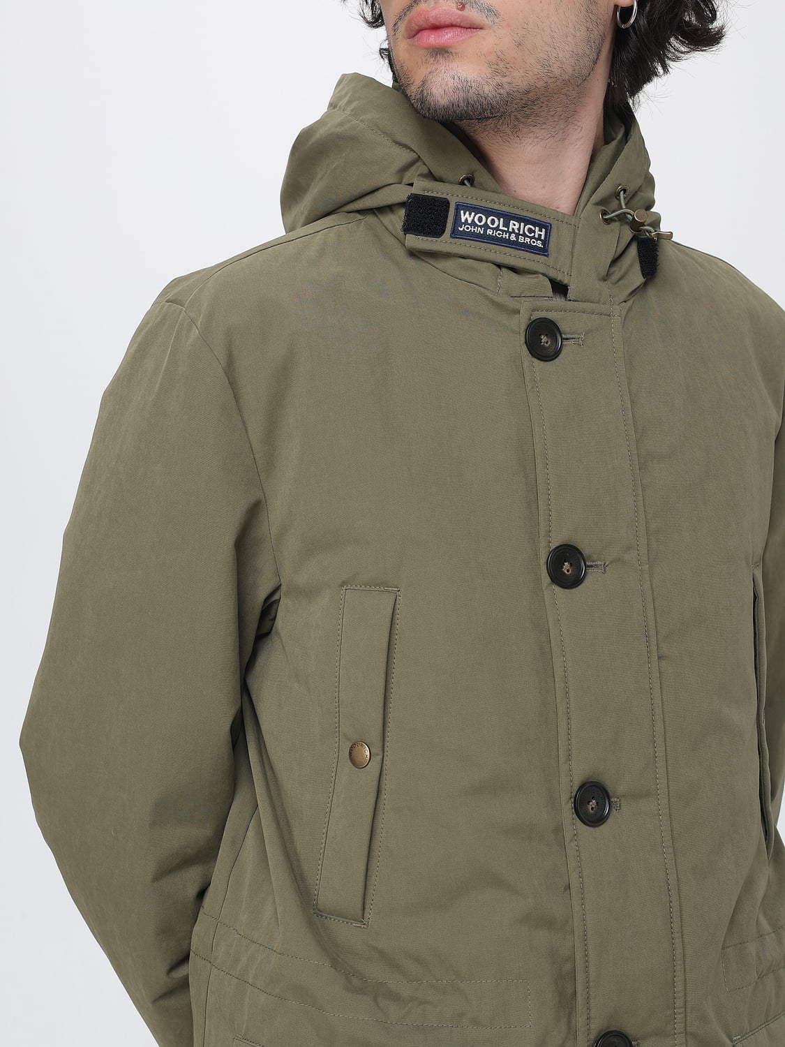 WOOLRICH COAT: Coat men Woolrich, Green - Img 4