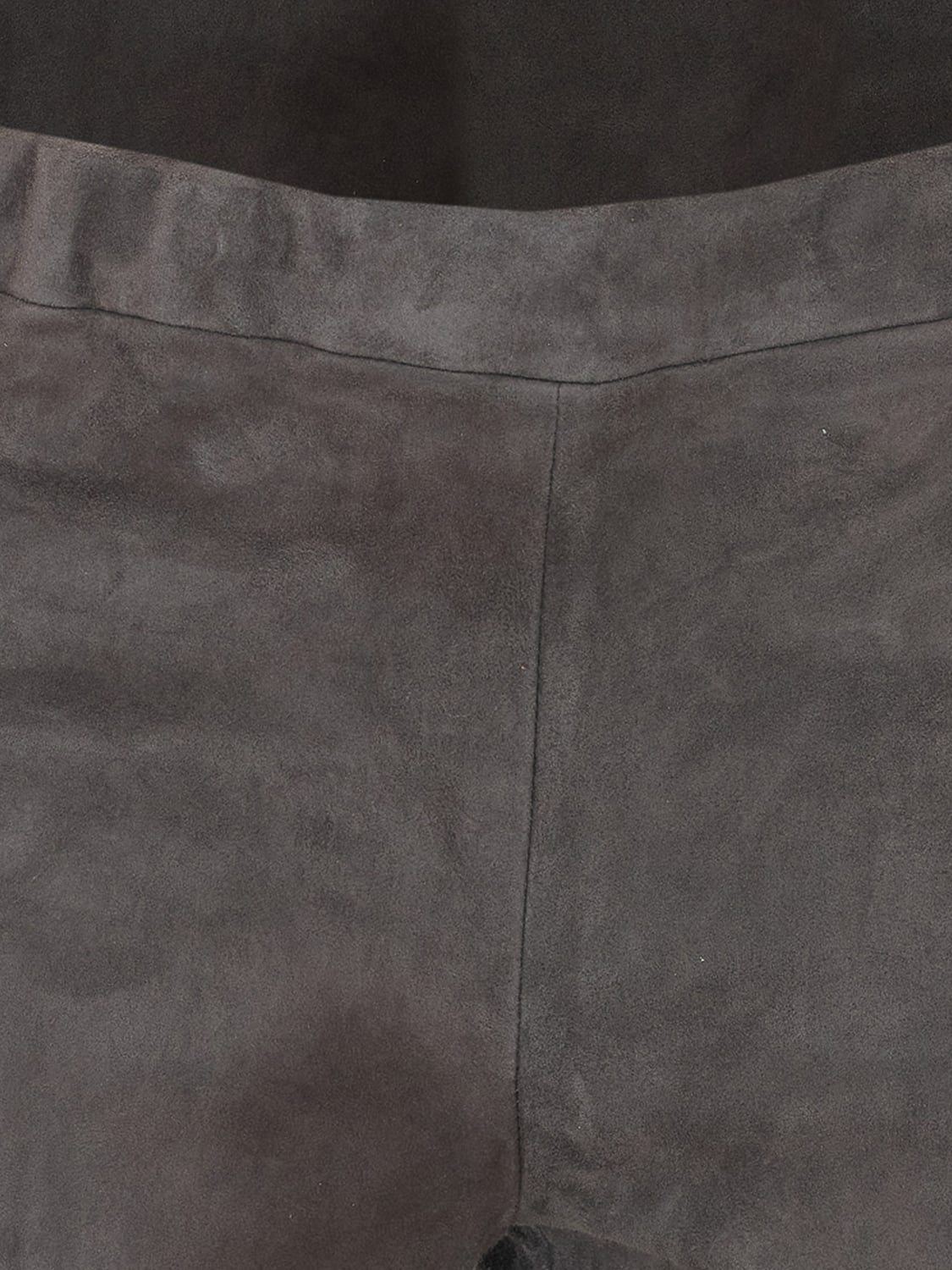 ARMA PANTALONES: Pantalones skinny Arma de talle medio en piel de cordero de ante, Gris - Img 4