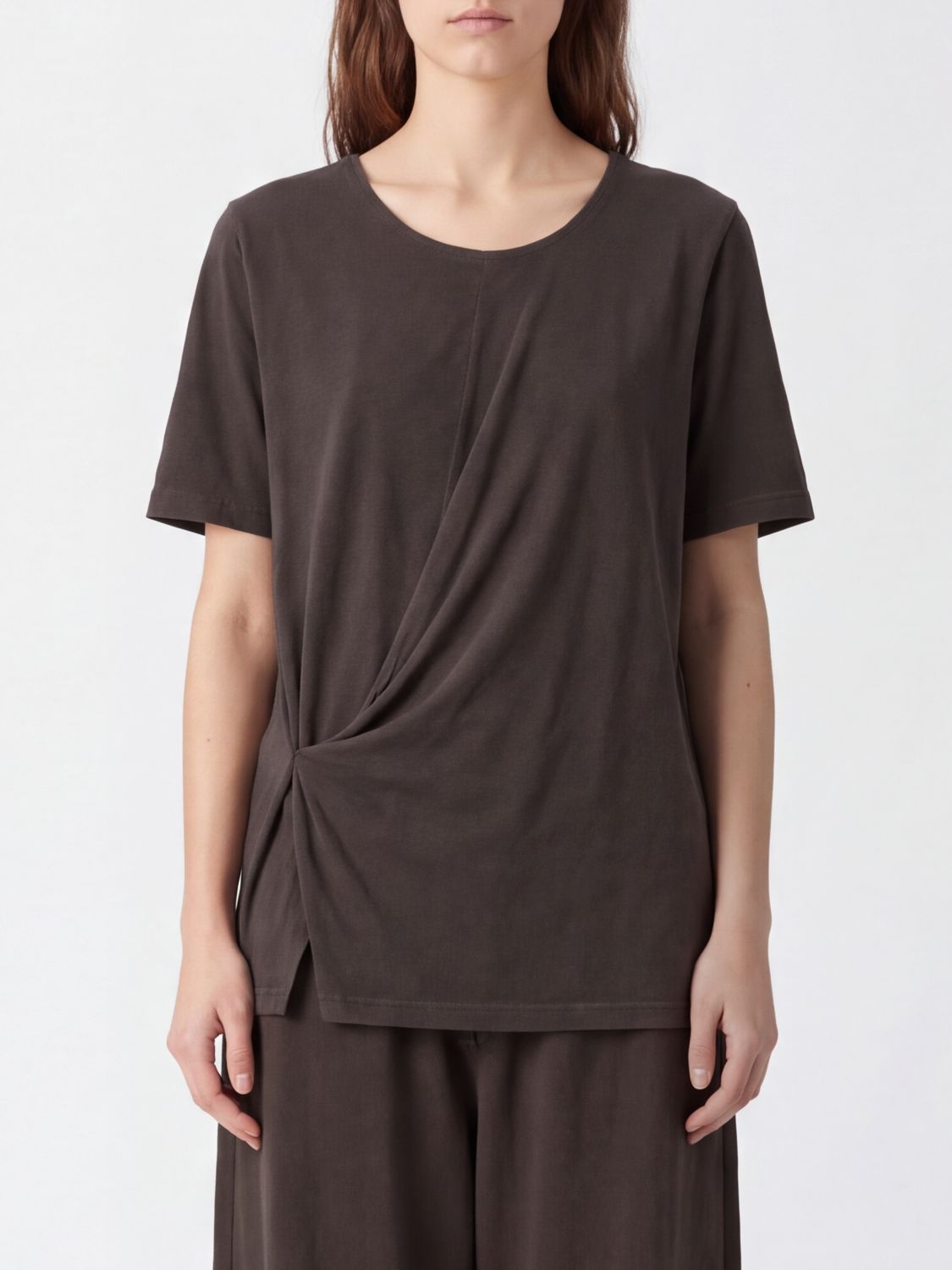 UMA WANG TOP: Top donna Uma Wang, Marrone - Img 1