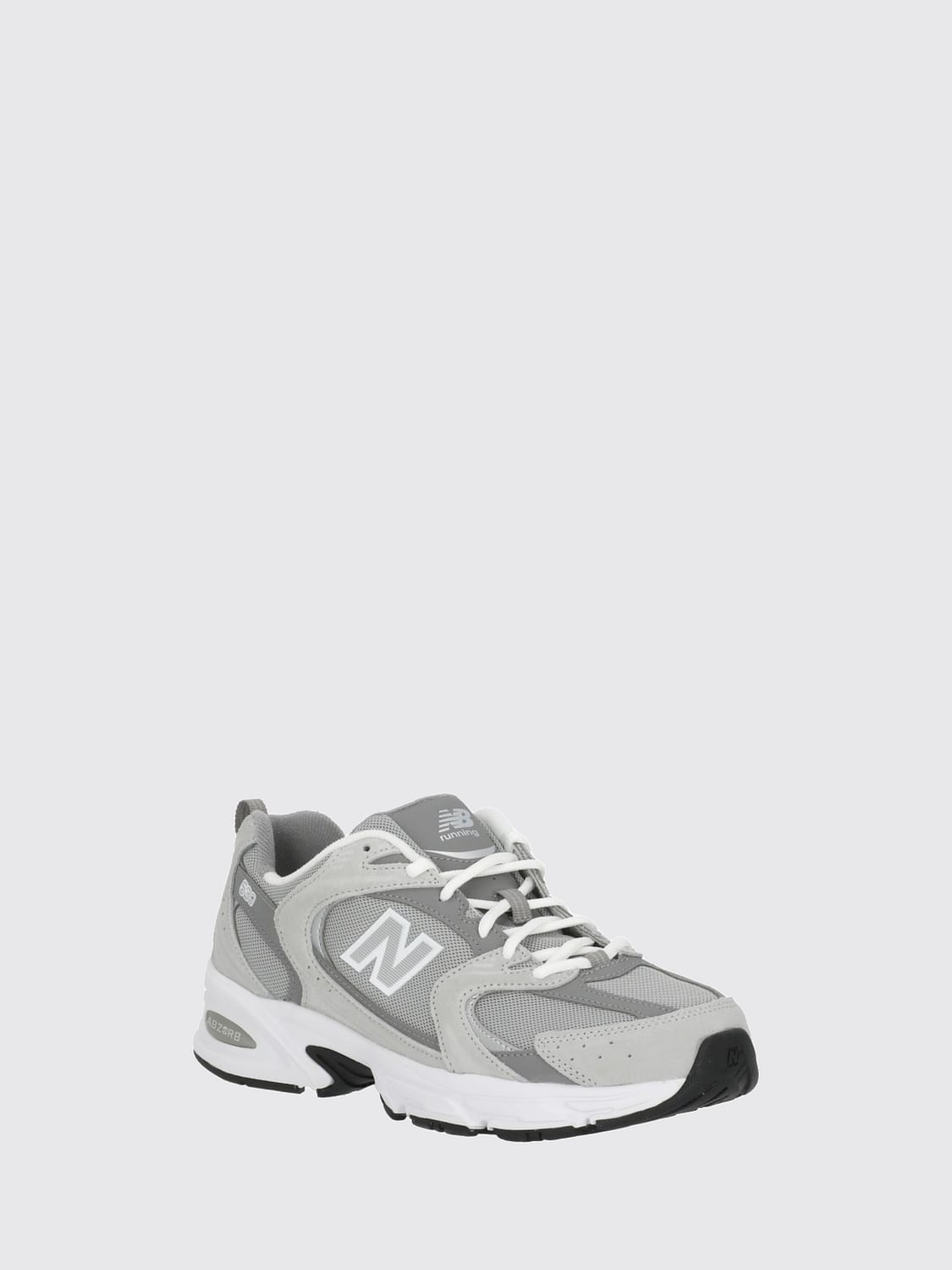 NEW BALANCE SNEAKERS: New Balance 530 Suede and Mesh Low-Top Sneakers with Side Logo, Grey - Img 2