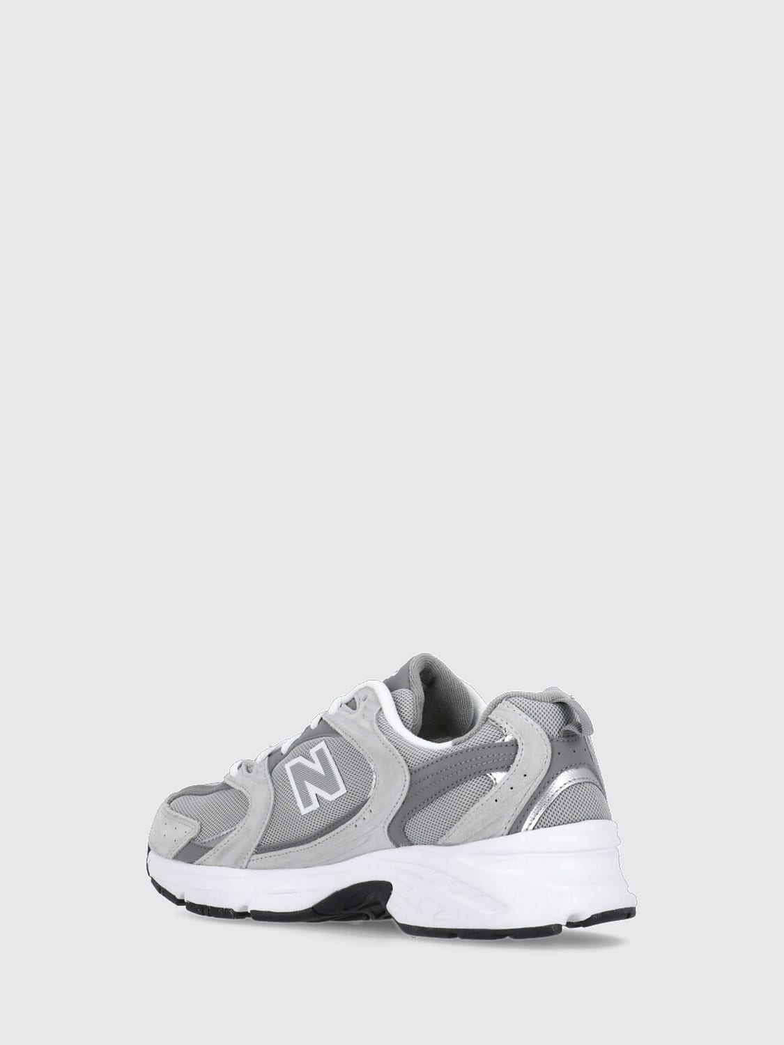 NEW BALANCE SNEAKERS: New Balance 530 Suede and Mesh Low-Top Sneakers with Side Logo, Grey - Img 3