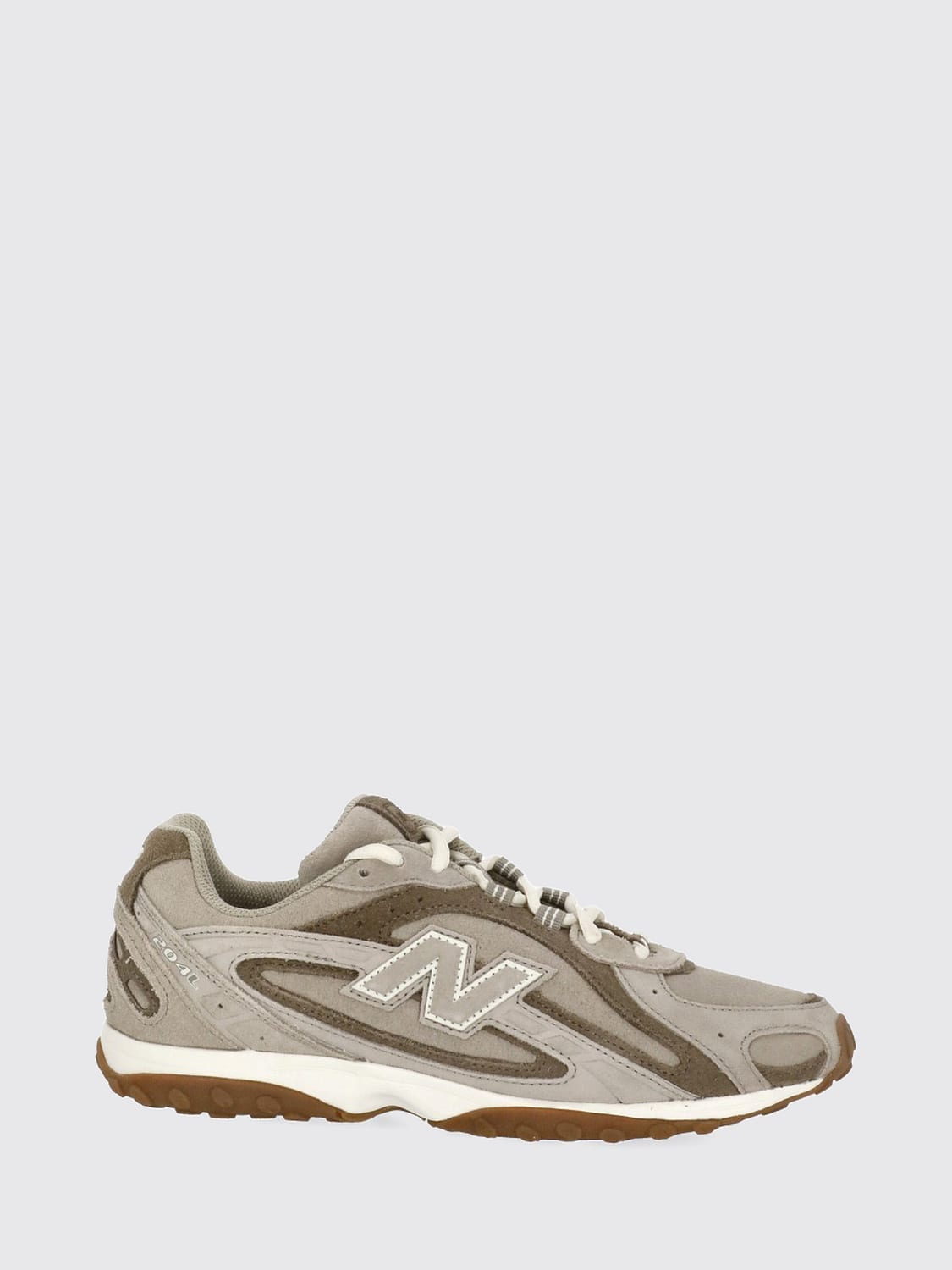 NEW BALANCE スニーカー: NEW BALANCE 204L スエード＆メッシュ ローカットスニーカー ロゴ付き, ブラウン - Img 1