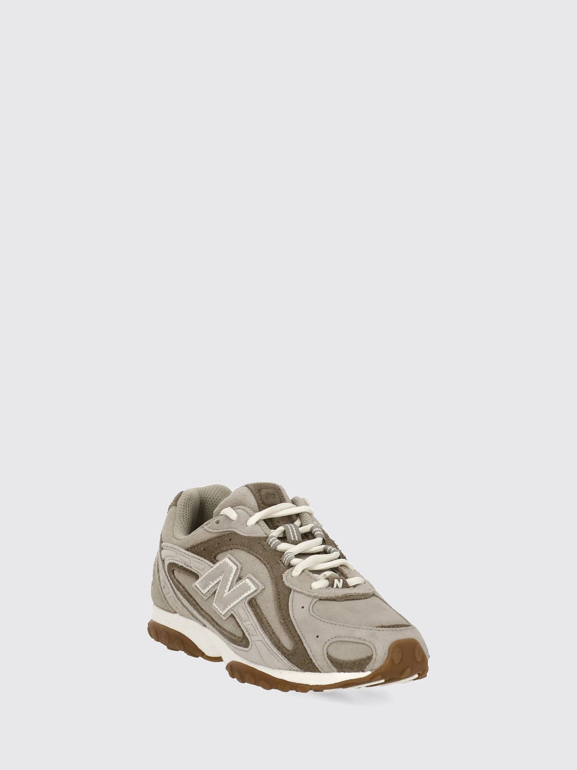 NEW BALANCE スニーカー: NEW BALANCE 204L スエード＆メッシュ ローカットスニーカー ロゴ付き, ブラウン - Img 2