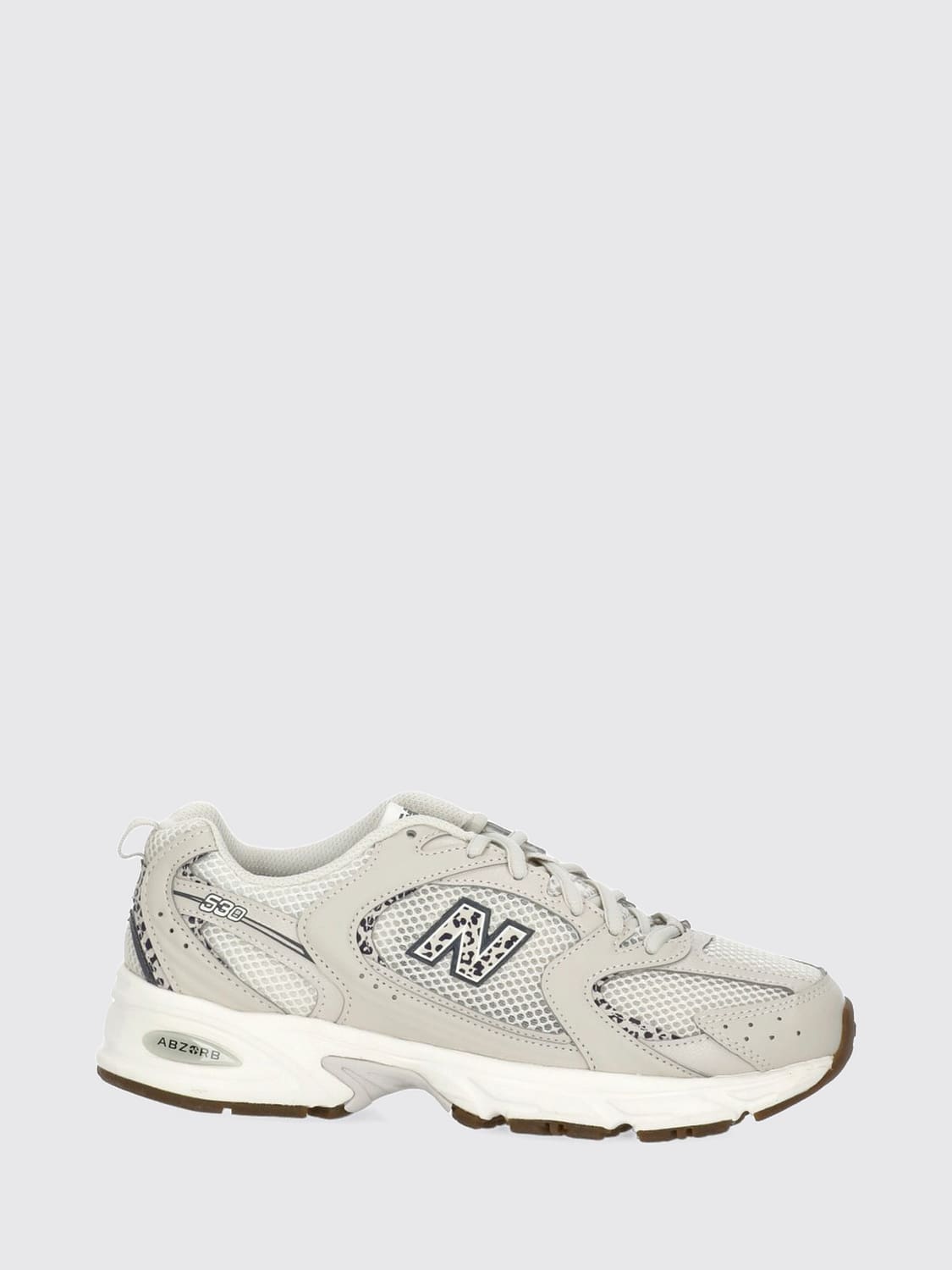 NEW BALANCE SNEAKERS: New Balance 530 Synthetic Leather and Mesh Sneakers with ABZORB Midsole, Grey - Img 1