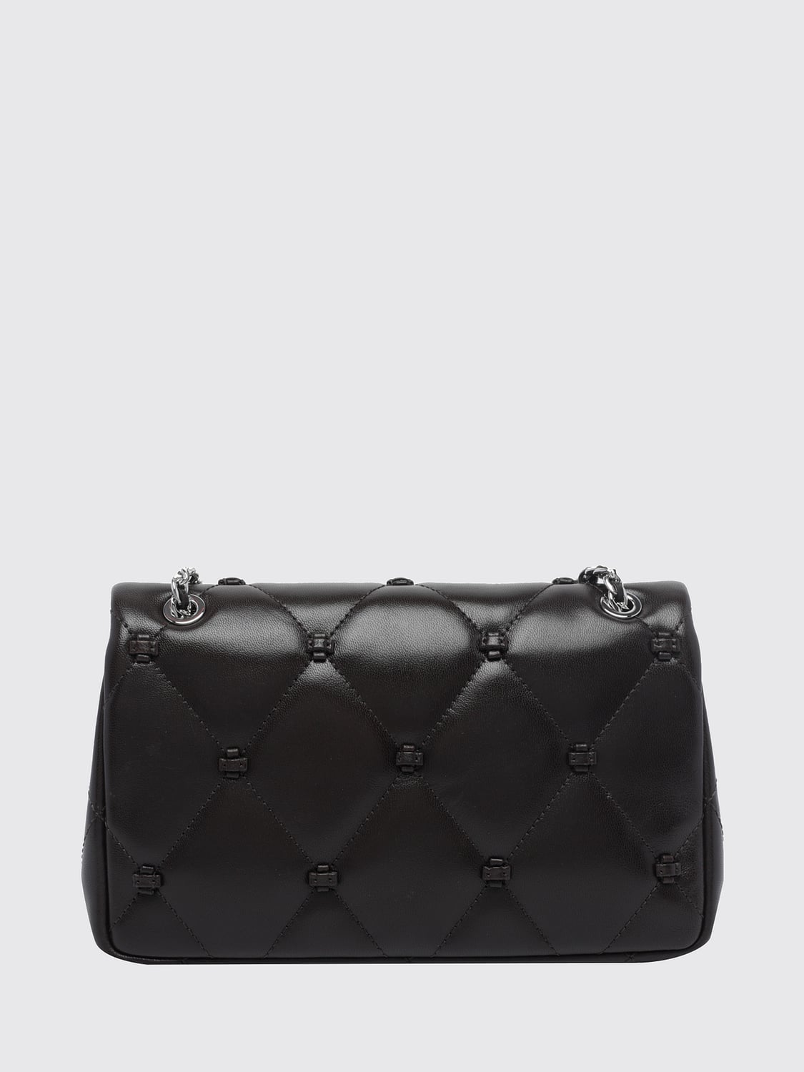 TORY BURCH MINITASCHE: Gesteppte Bunny Knot Mini-Tasche Tory Burch aus genarbtem Kalbsleder, Braun - Img 2