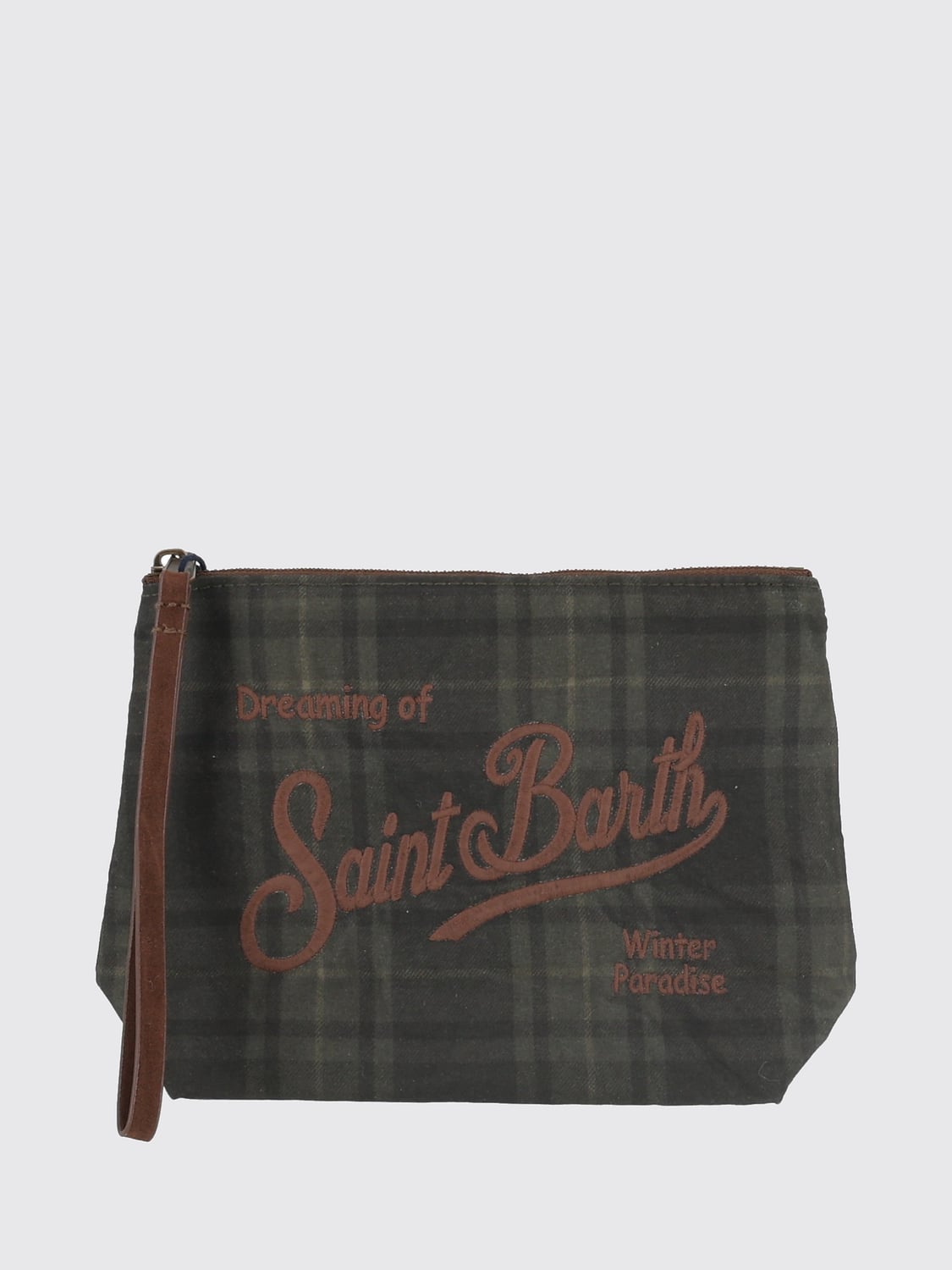MC2 SAINT BARTH MINITASCHE: Mini-Handtasche Aline MC2 Saint Barth aus gewachster Baumwolle mit Schottenmuster, Bunt - Img 1