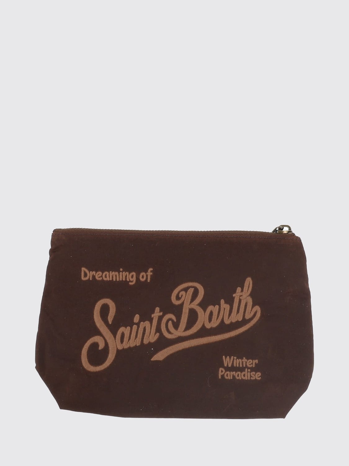 MC2 SAINT BARTH BORSA MINI: Mini borsa a mano Aline MC2 Saint Barth in cotone cerato con motivo tartan, Fa02 - Img 2