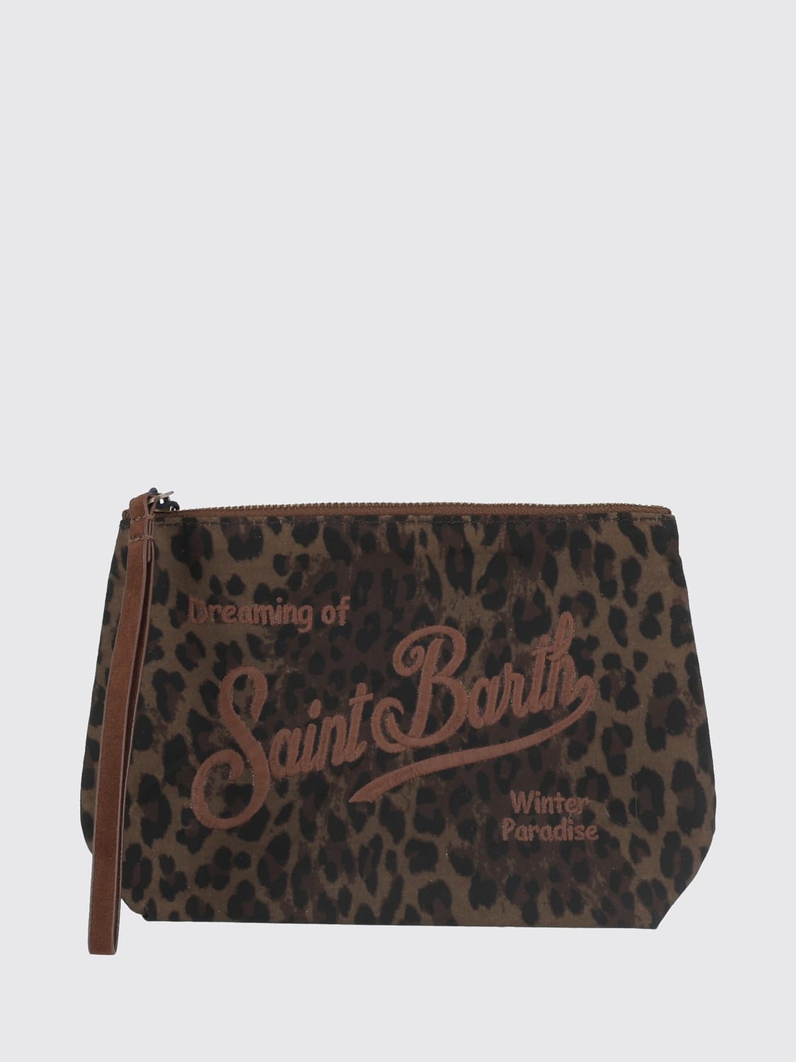 MC2 SAINT BARTH BORSA MINI: Mini borsa a mano Aline MC2 Saint Barth in cotone cerato con motivo tartan, Fa04 - Img 1