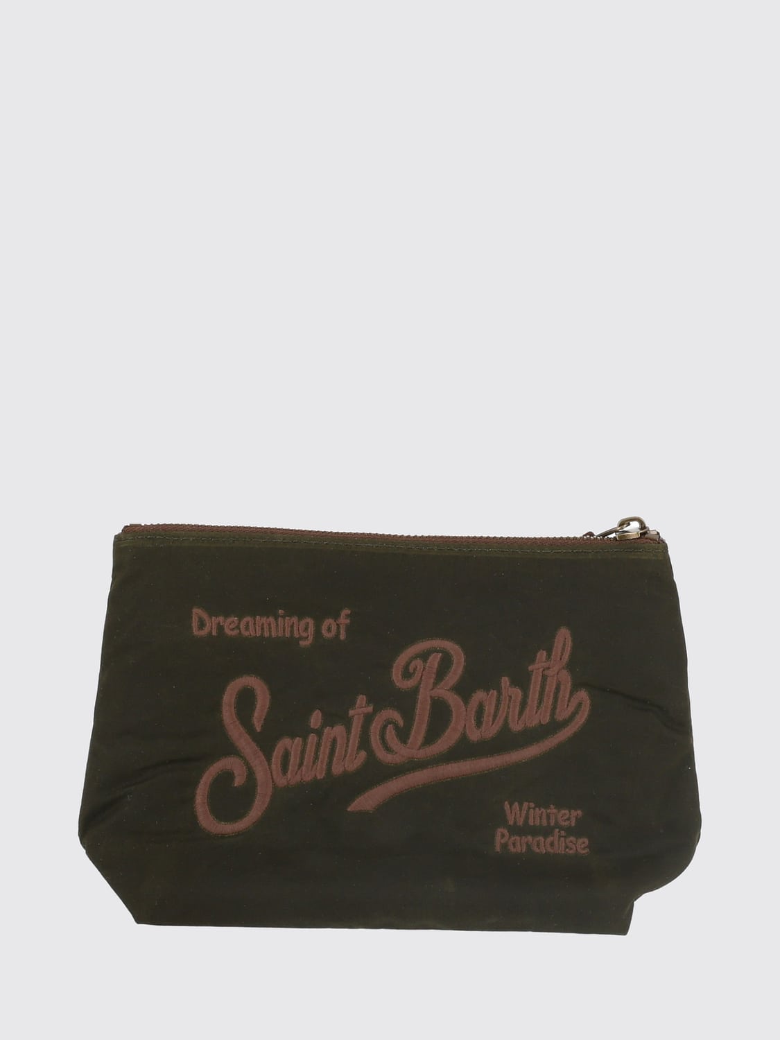 MC2 SAINT BARTH BORSA MINI: Mini borsa a mano Aline MC2 Saint Barth in cotone cerato con motivo tartan, Fa05 - Img 2
