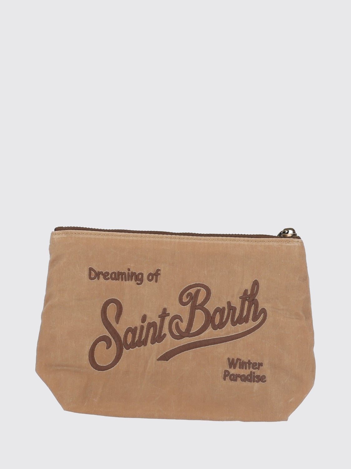 MC2 SAINT BARTH BORSA MINI: Mini borsa a mano Aline MC2 Saint Barth in cotone cerato con motivo tartan, Fa06 - Img 2