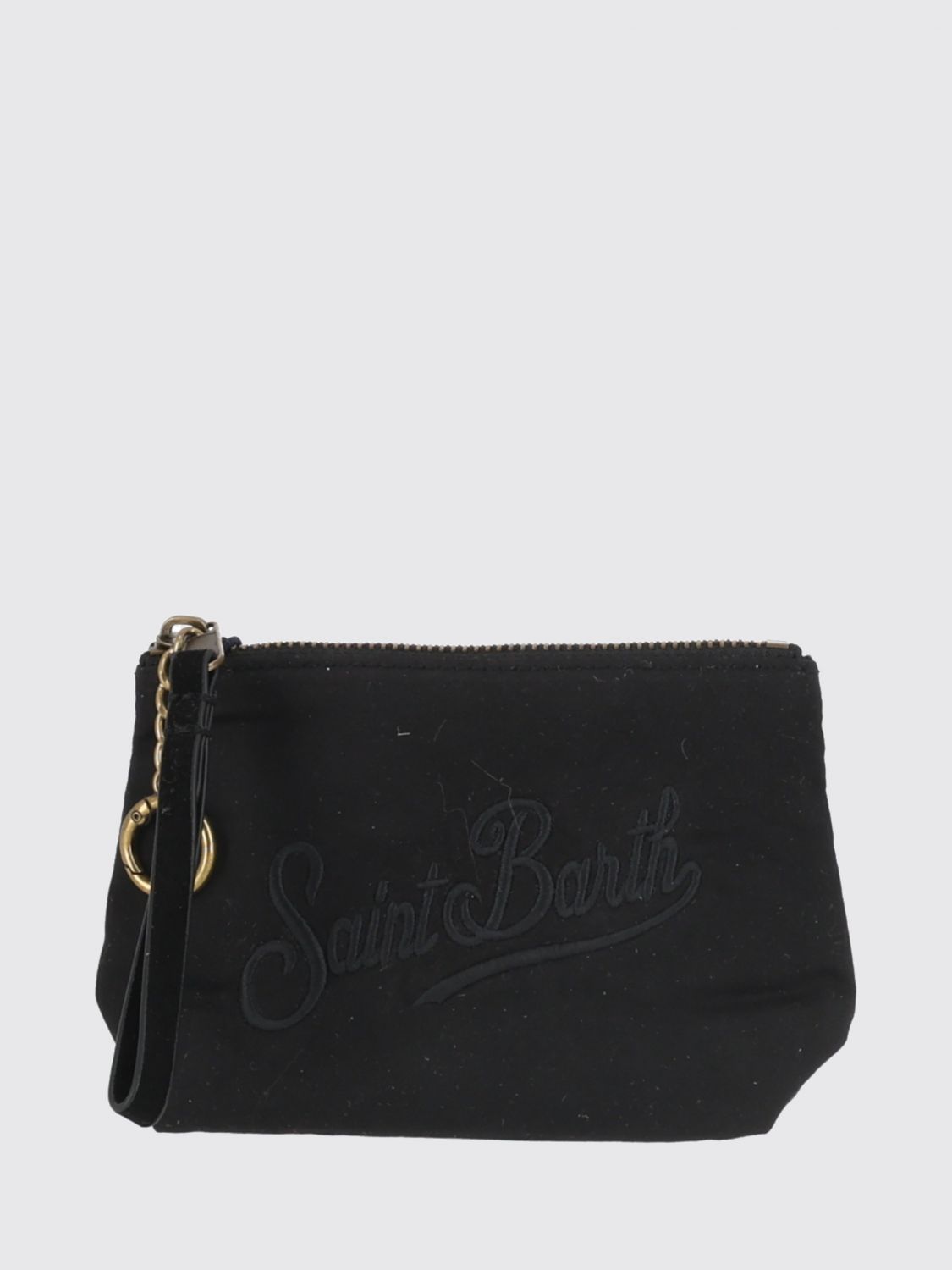 MC2 SAINT BARTH PORTACHIAVI: Pochette portachiavi Aline MC2 Saint Barth in cotone cerato con motivo tartan, Fa02 - Img 1