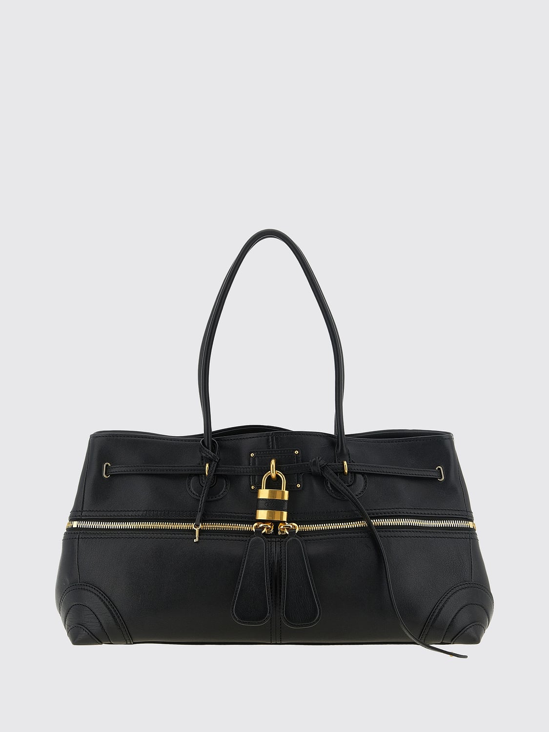CHLOÉ BORSA A SPALLA: Borsa a mano donna ChloÉ, Nero - Img 1