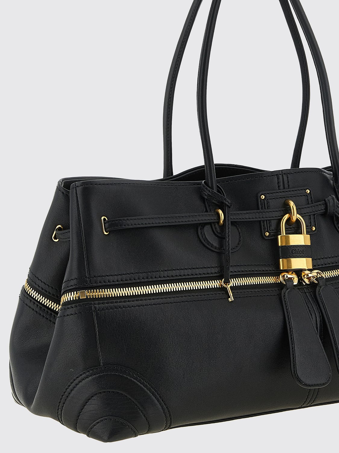 CHLOÉ BORSA A SPALLA: Borsa a mano donna ChloÉ, Nero - Img 4