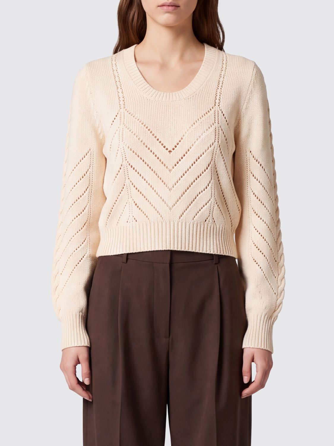 TWINSET PULLOVER: Pullover damen Twinset, Weiß - Img 1