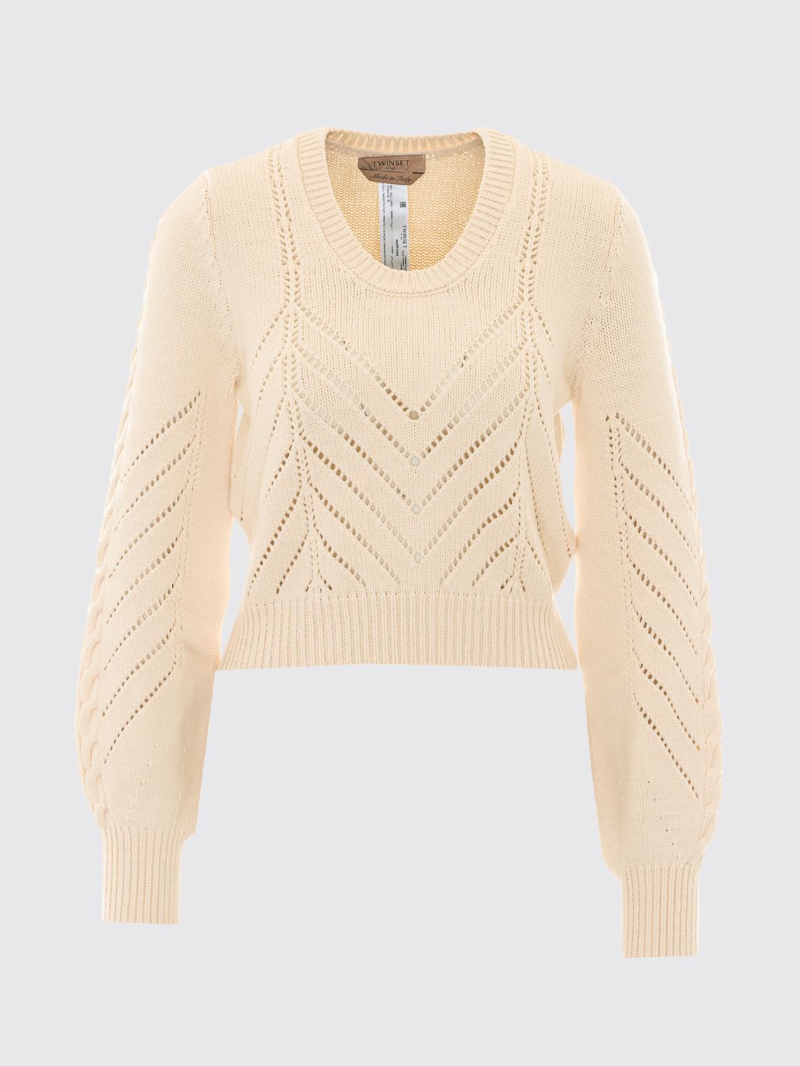 TWINSET PULLOVER: Pullover damen Twinset, Weiß - Img 2