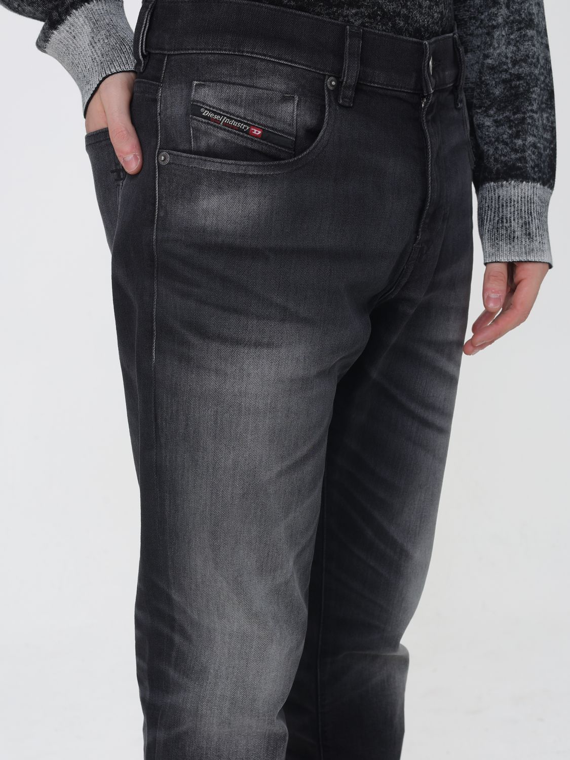 DIESEL JEANS: Jeans hombre Diesel, Negro - Img 3
