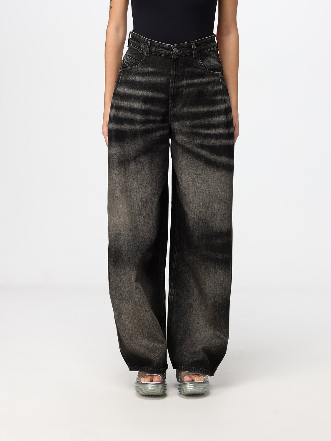 DIESEL JEANS: Jeans damen Diesel, Schwarz - Img 1