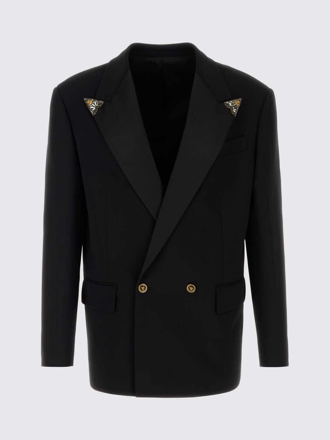 VERSACE JACKET: Jacket men Versace, Black - Img 3