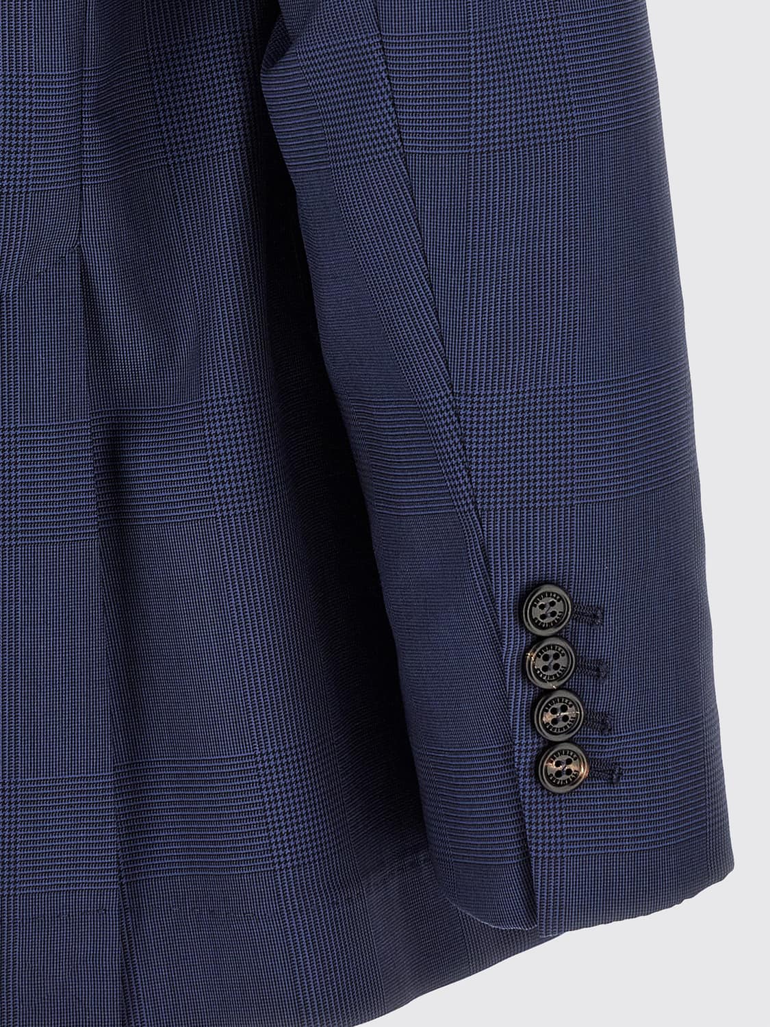 BRUNELLO CUCINELLI JACKET: Single-Breasted Two-Button Blazer Brunello Cucinelli with Peak Lapels, Blue - Img 4