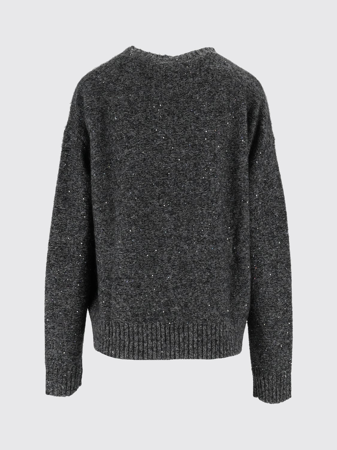 ELEH PULLOVER: Rundhalspullover von Eleh aus Woll-Kaschmir-Mischung mit Glitzergarn, Schwarz - Img 3
