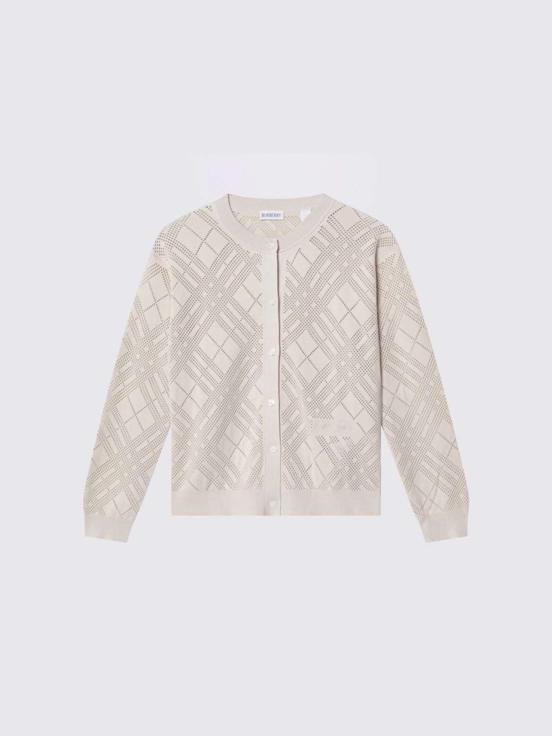 BURBERRY PULLOVER: Pullover kinder Burberry, Beige - Img 1