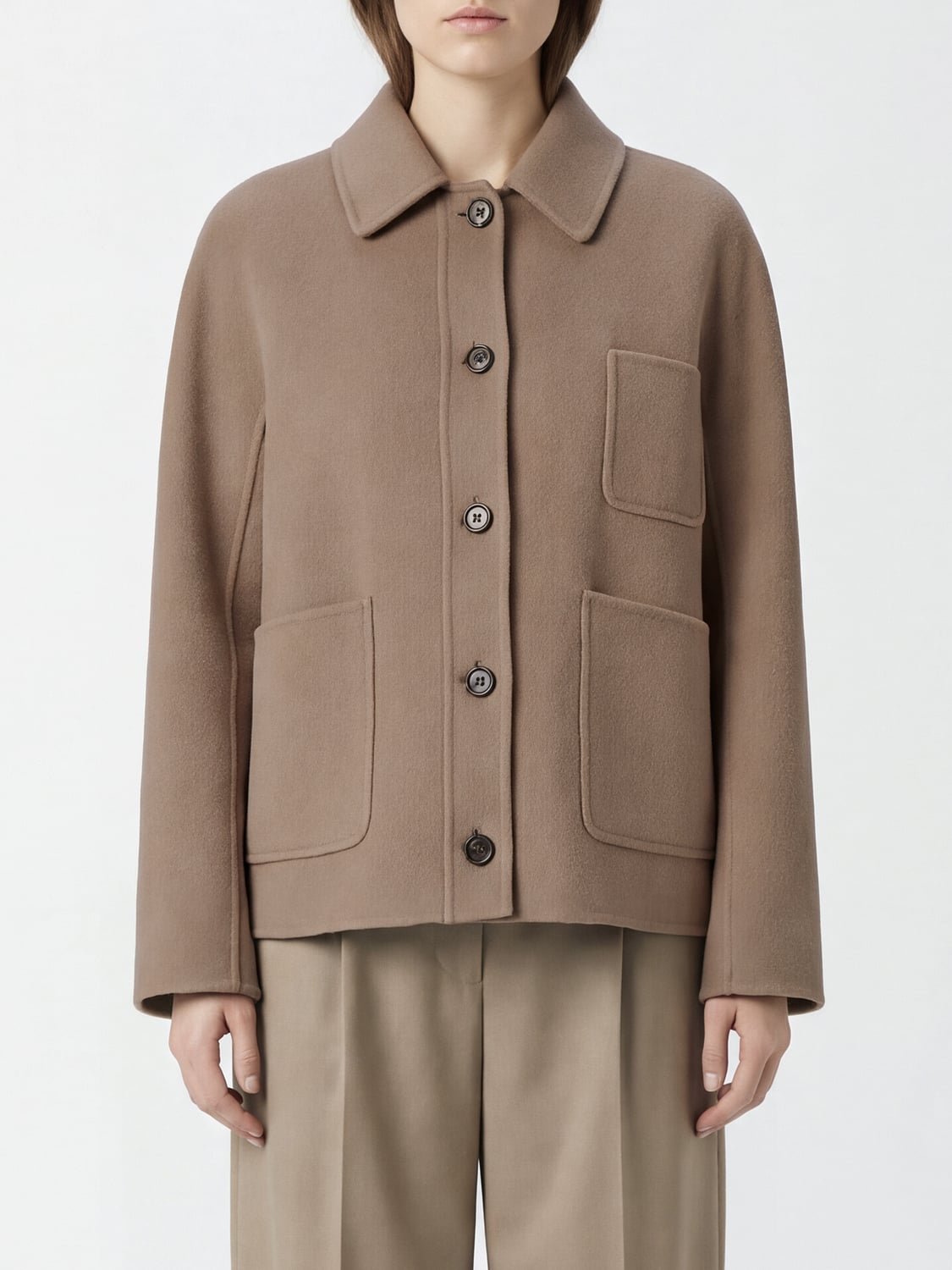 MAX MARA JACKET: Jacket woman Max Mara, Beige - Img 1