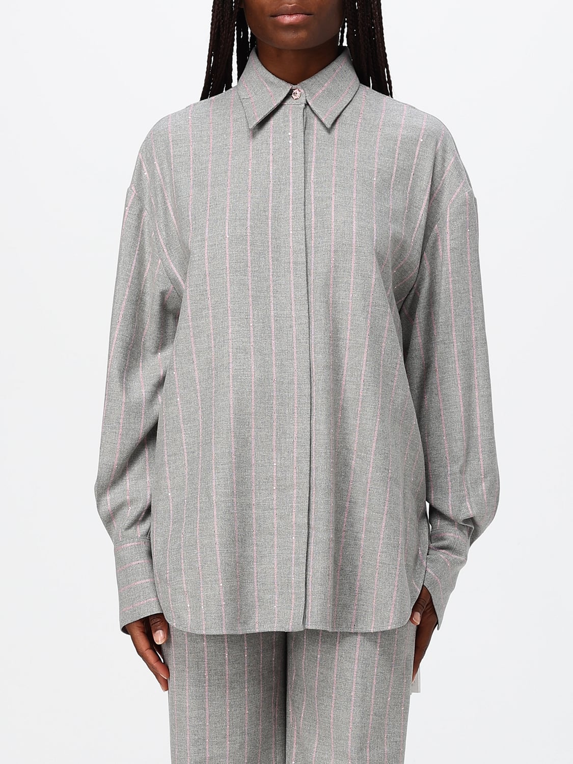 GENNY CAMISA: Camisa mujer Genny, Gris - Img 1
