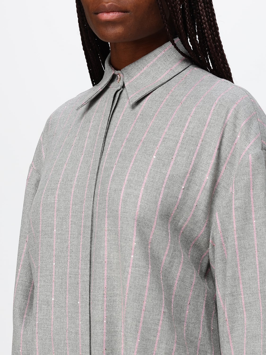 GENNY CAMISA: Camisa mujer Genny, Gris - Img 3