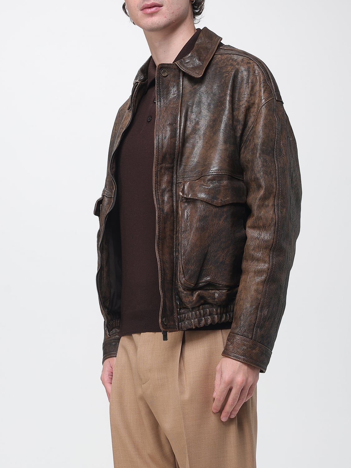 SALVATORE SANTORO JACKET: Jacket men Salvatore Santoro, Brown - Img 3