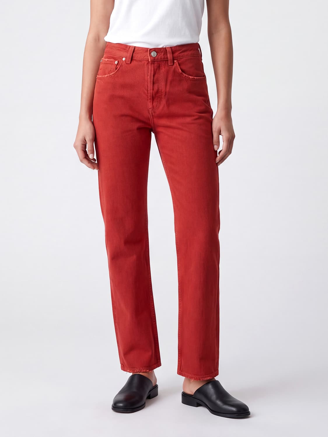 ISABEL MARANT VAQUEROS: Vaqueros mujer Isabel Marant, Rojo - Img 1