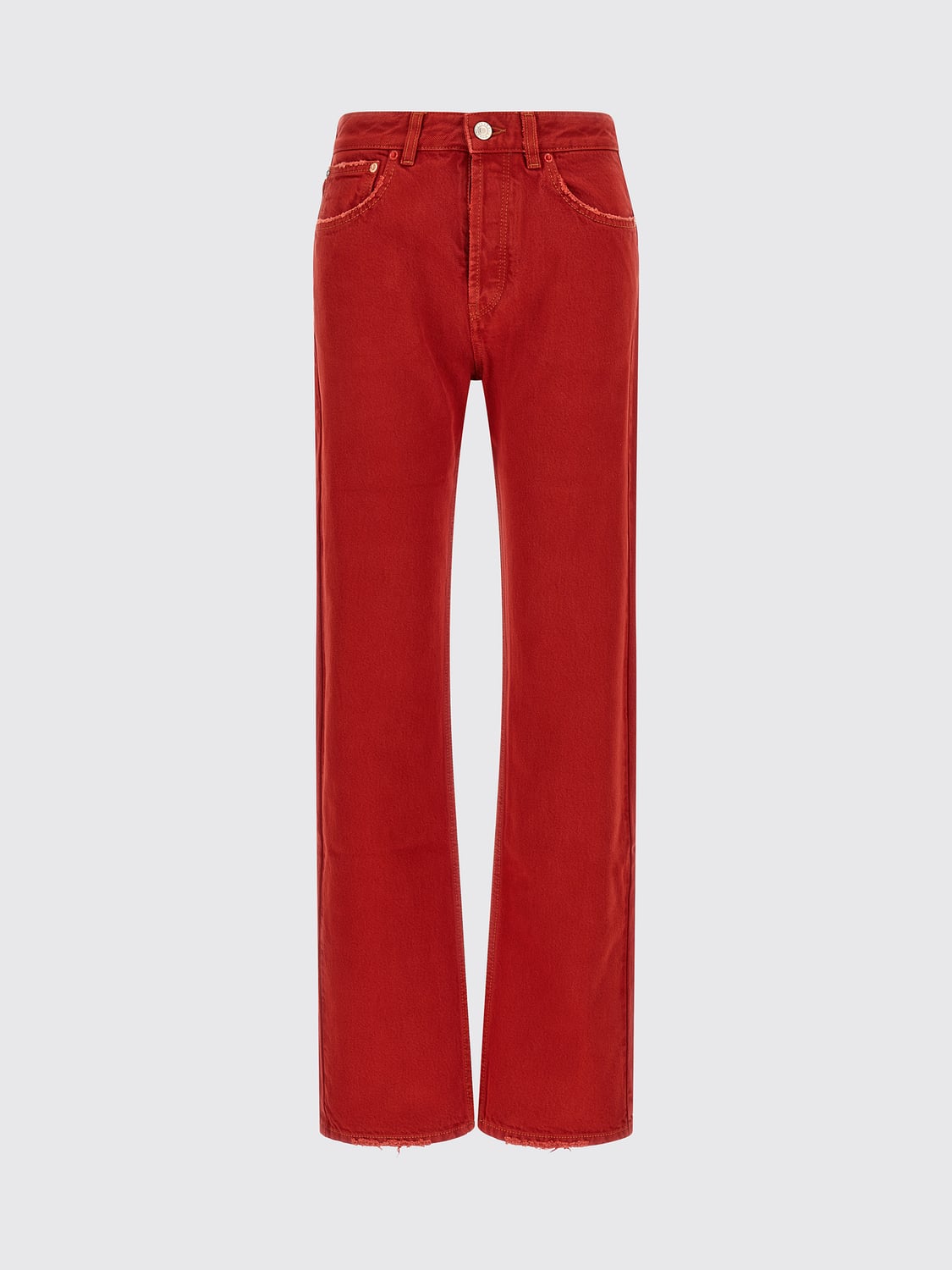 ISABEL MARANT VAQUEROS: Vaqueros mujer Isabel Marant, Rojo - Img 2