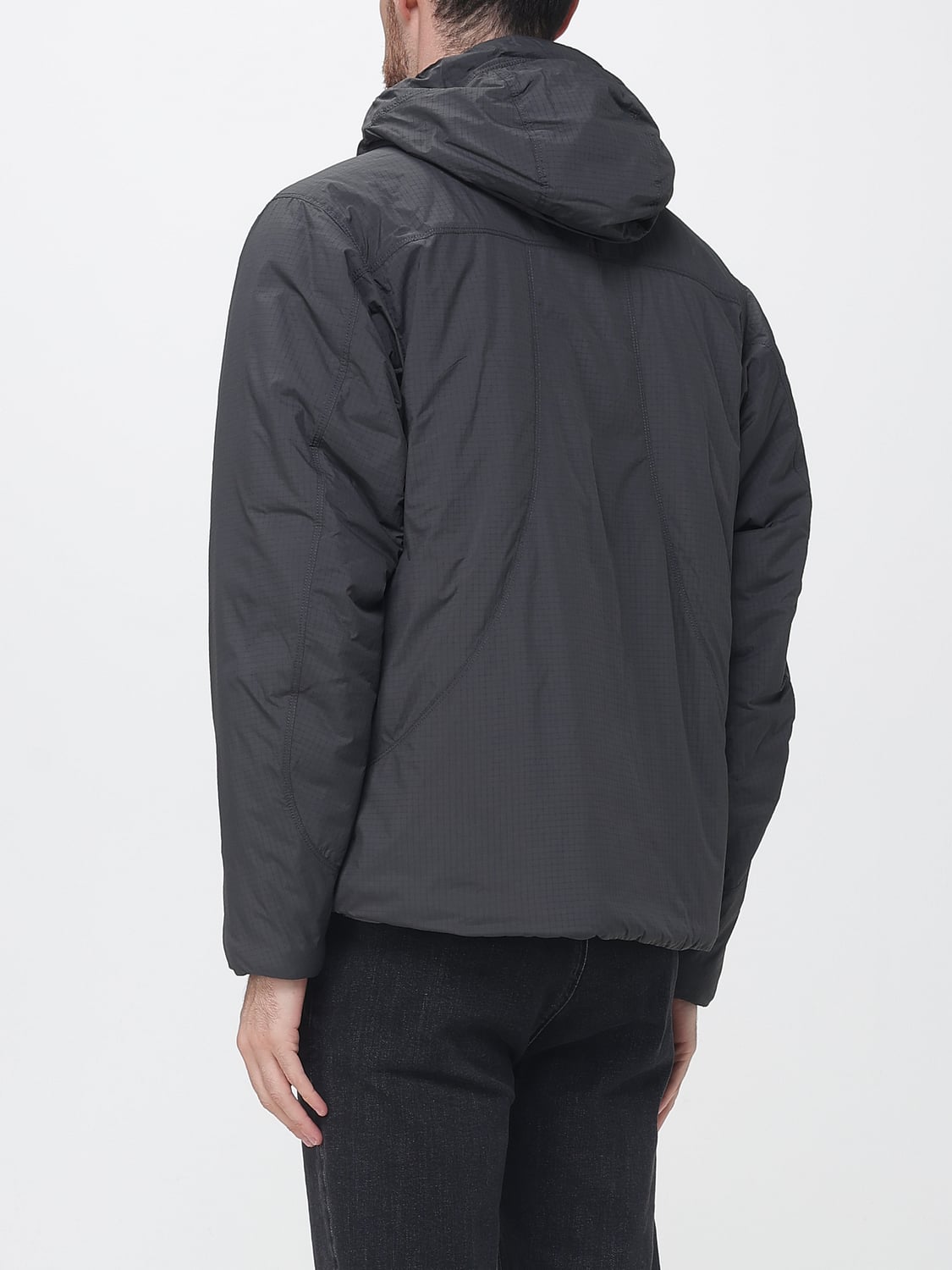 STONE ISLAND JACKET: Stone Island Hooded Ripstop Nylon Jacket with PrimaLoft® Padding, Black - Img 2