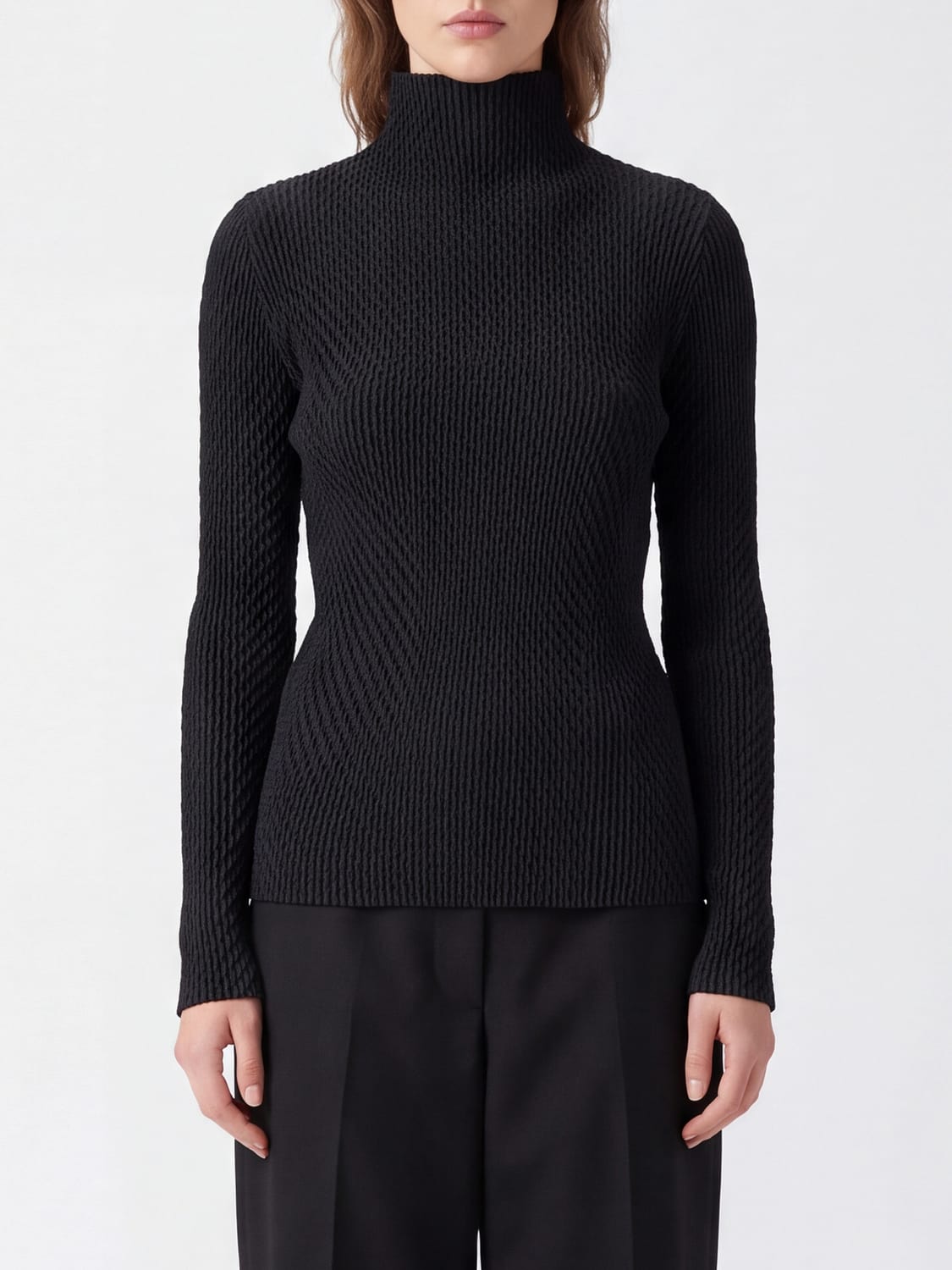 ISSEY MIYAKE TOP: Top mujer Issey Miyake, Negro - Img 1