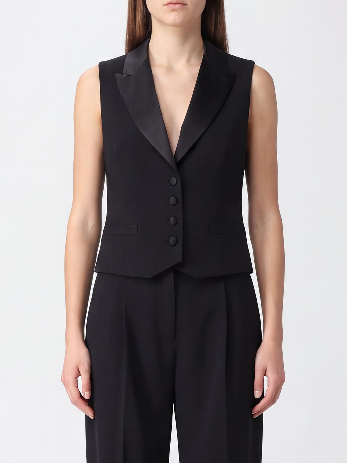 ERMANNO SCERVINO CHALECO: Chaleco mujer Ermanno Scervino, Negro - Img 1