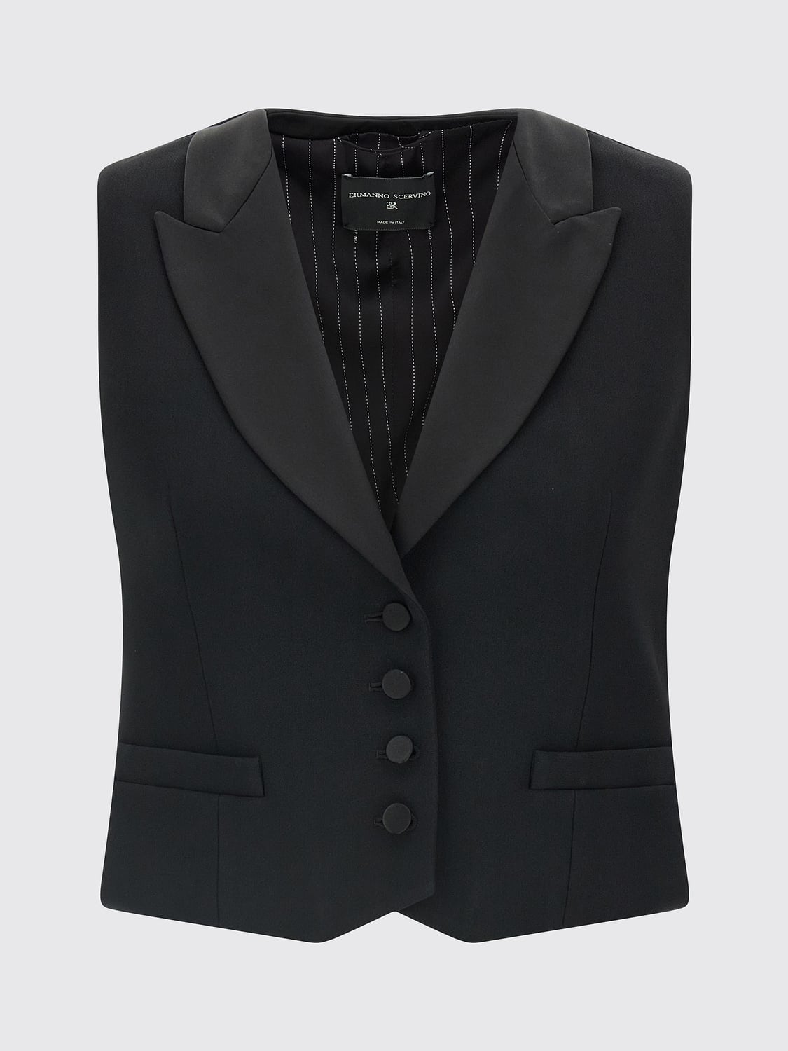 ERMANNO SCERVINO CHALECO: Chaleco mujer Ermanno Scervino, Negro - Img 2