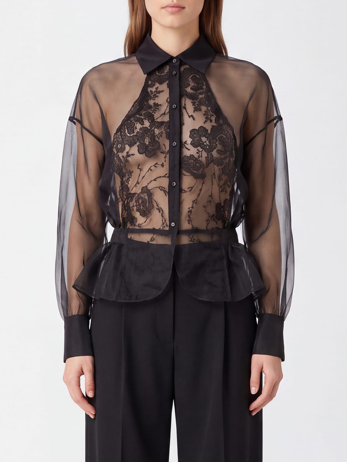 ERMANNO SCERVINO CAMISA: Camisa mujer Ermanno Scervino, Negro - Img 1