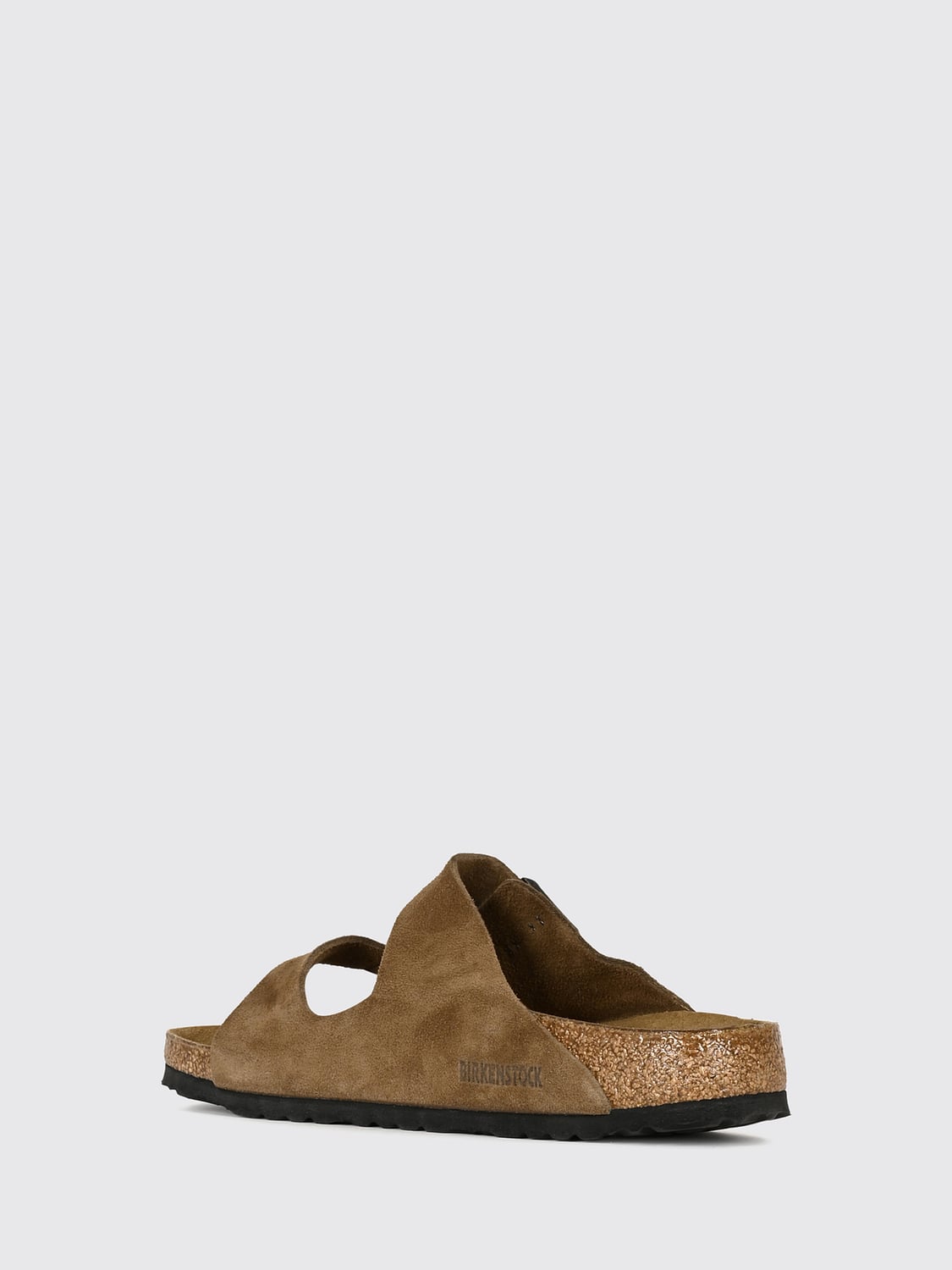 BIRKENSTOCK SANDALI: Sandali Arizona Birkenstock in pelle scamosciata con doppia fibbia, Verde - Img 3
