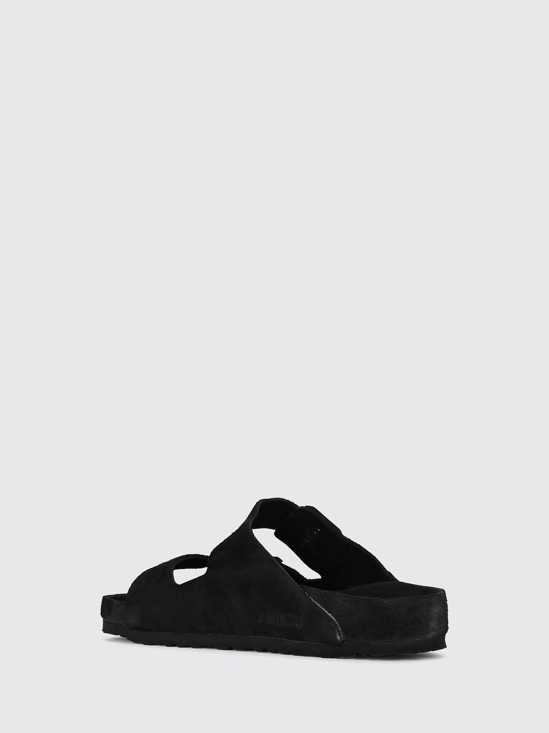 BIRKENSTOCK SANDALI: Sandali Arizona Birkenstock da uomo in pelle scamosciata, Nero - Img 3