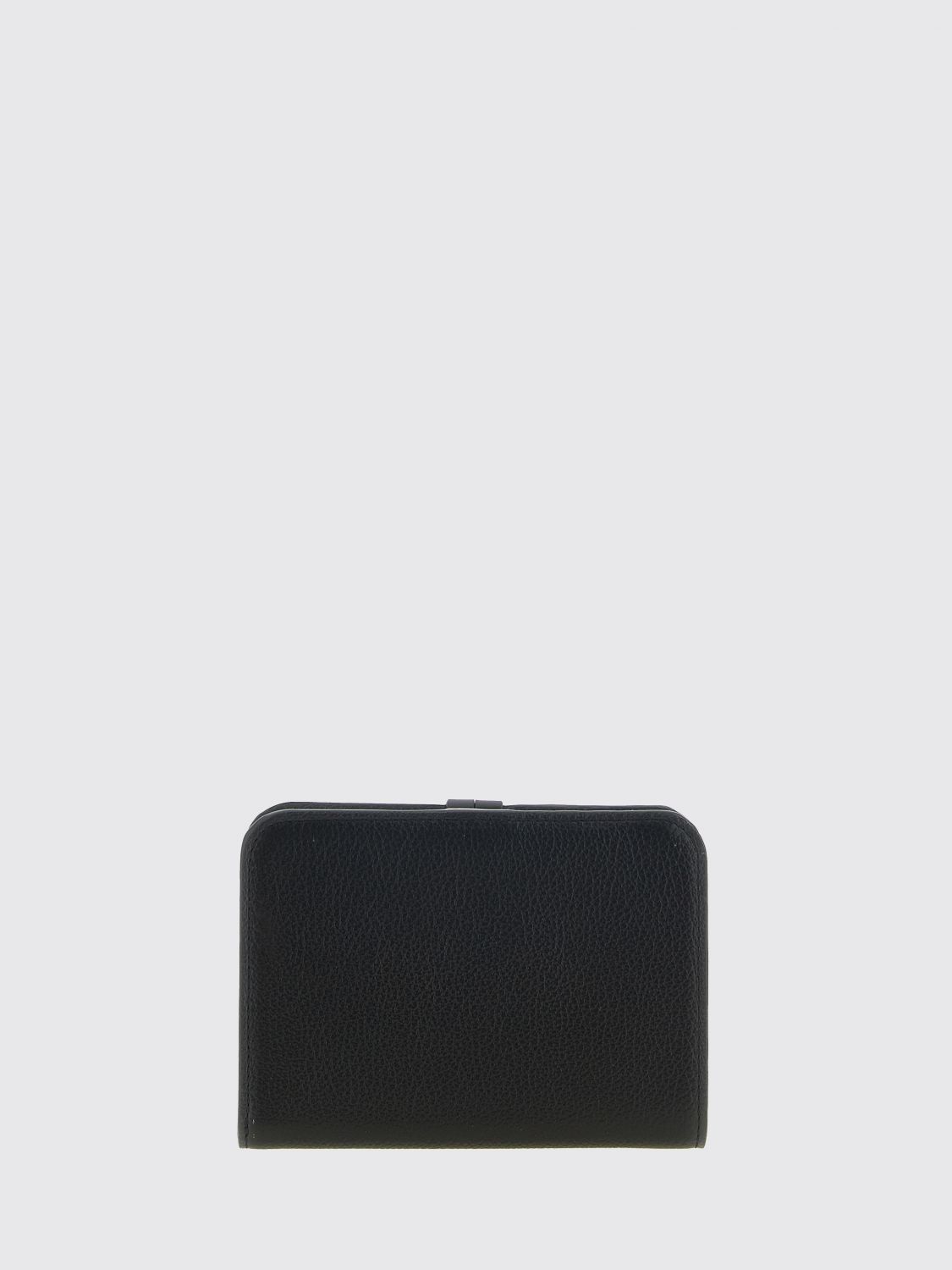CHLOÉ 钱包: CHLOÉ 黑色小牛皮双折钱包配徽标挂饰, 黑色 - Img 3
