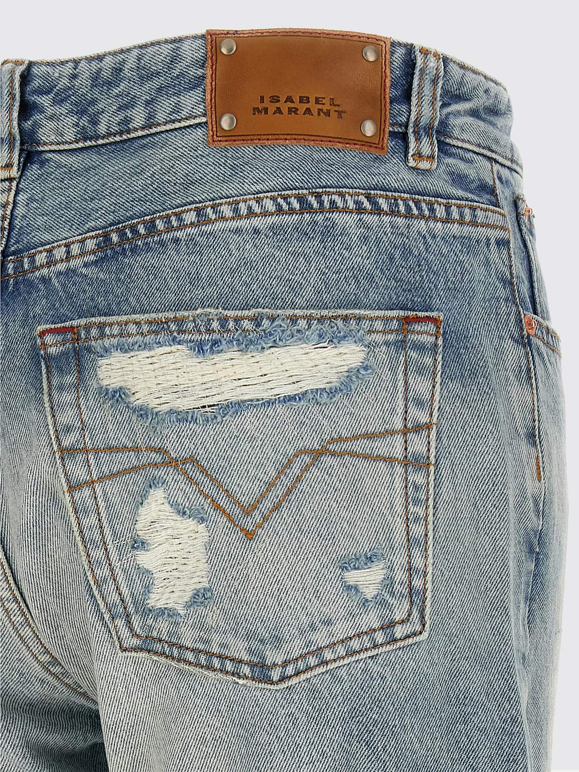 ISABEL MARANT VAQUEROS: Vaqueros mujer Isabel Marant, Azul Oscuro - Img 4