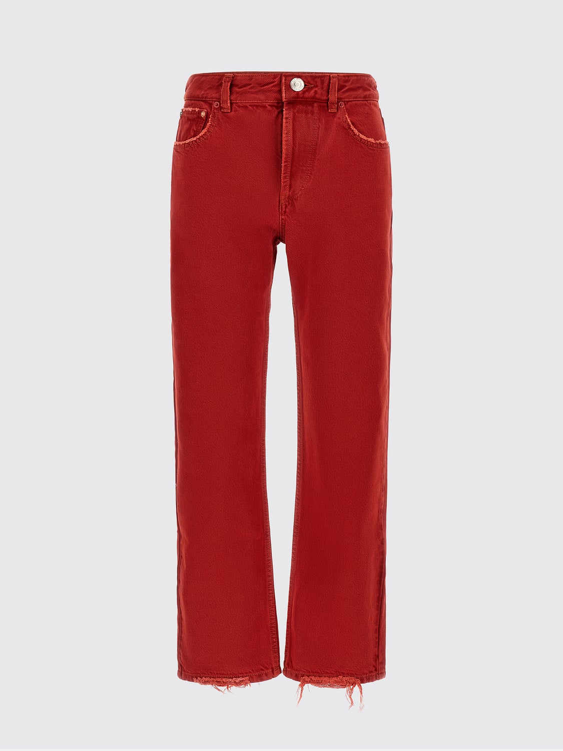 ISABEL MARANT VAQUEROS: Vaqueros mujer Isabel Marant, Rojo - Img 2