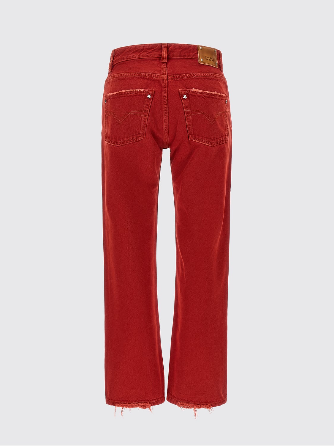 ISABEL MARANT VAQUEROS: Vaqueros mujer Isabel Marant, Rojo - Img 3